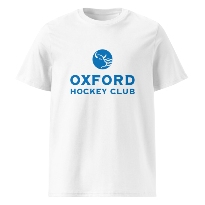 Oxford Hockey Club: Organic Blue-Logo T-Shirt