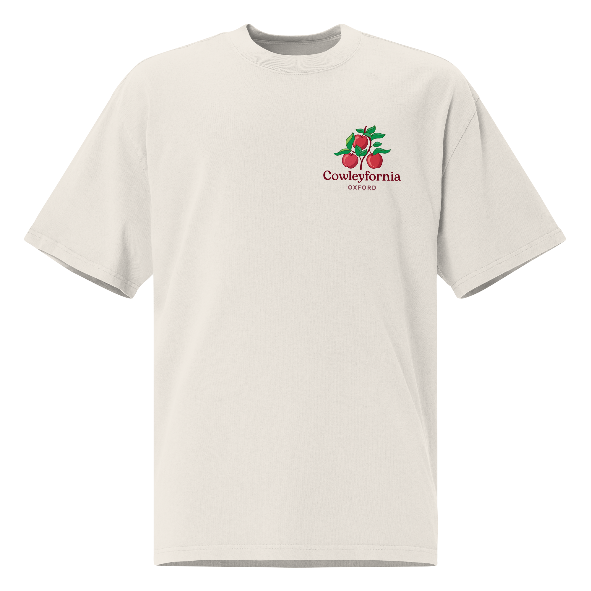 Cowleyfornia Apples Oversized Faded T-Shirt