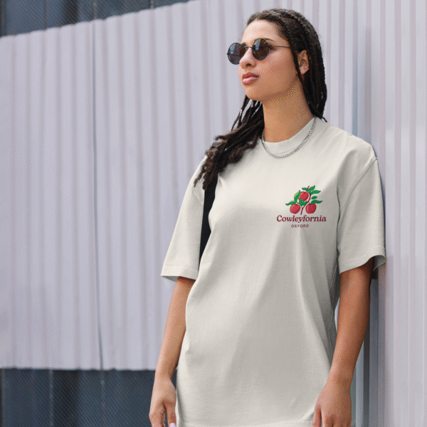 Cowleyfornia Apples Oversized Faded T-Shirt - Image 3